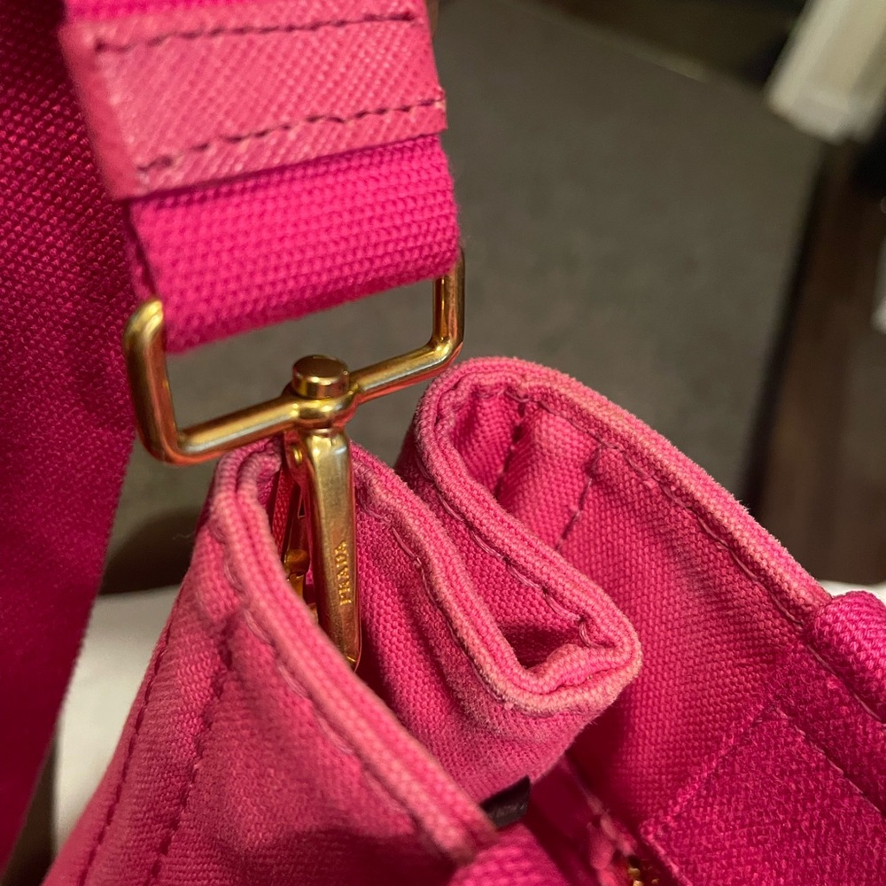 Prada Small Pink Canapa Bag With Dustbag And Card - Picture 13 of 16